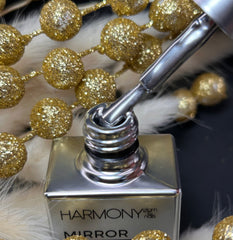 Mirror , gold and silver / gel polish Mirror , gold and silver / gel polish