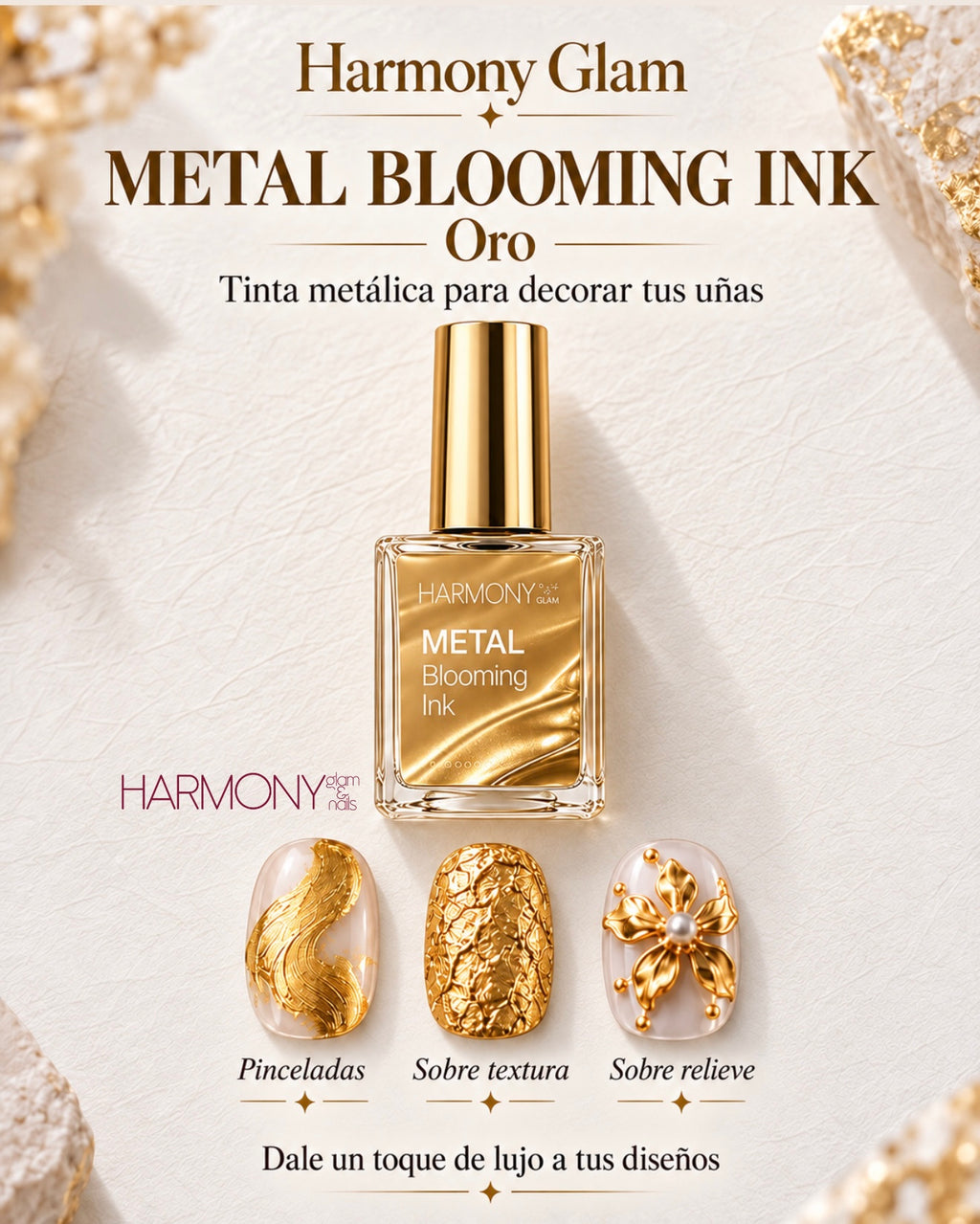 Metal blooming ink Duo / gel polish