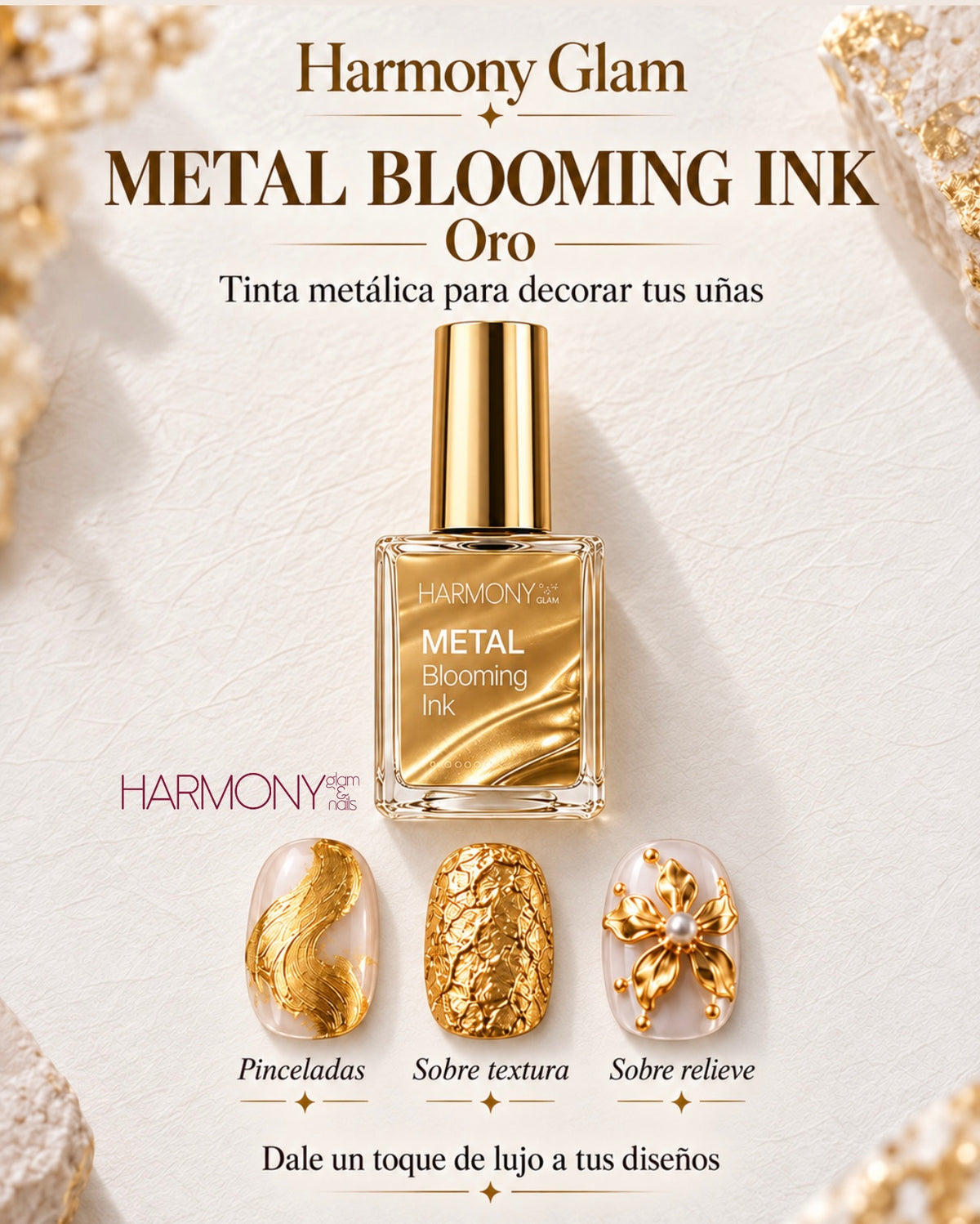 Metal blooming ink Duo / gel polish