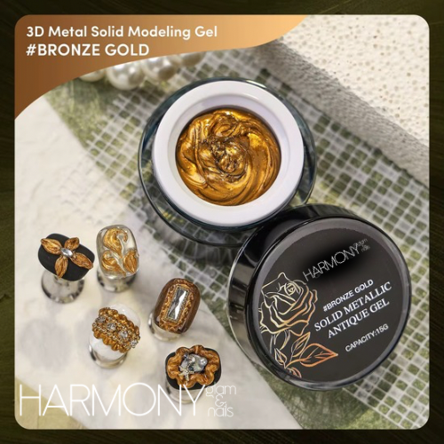 Metal solid gel modeling / gel polish
