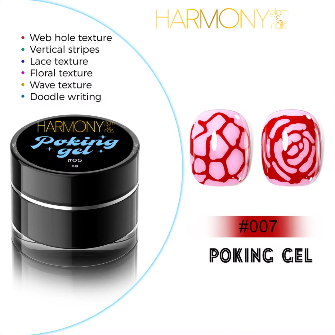 Poking gel Red / gel polish