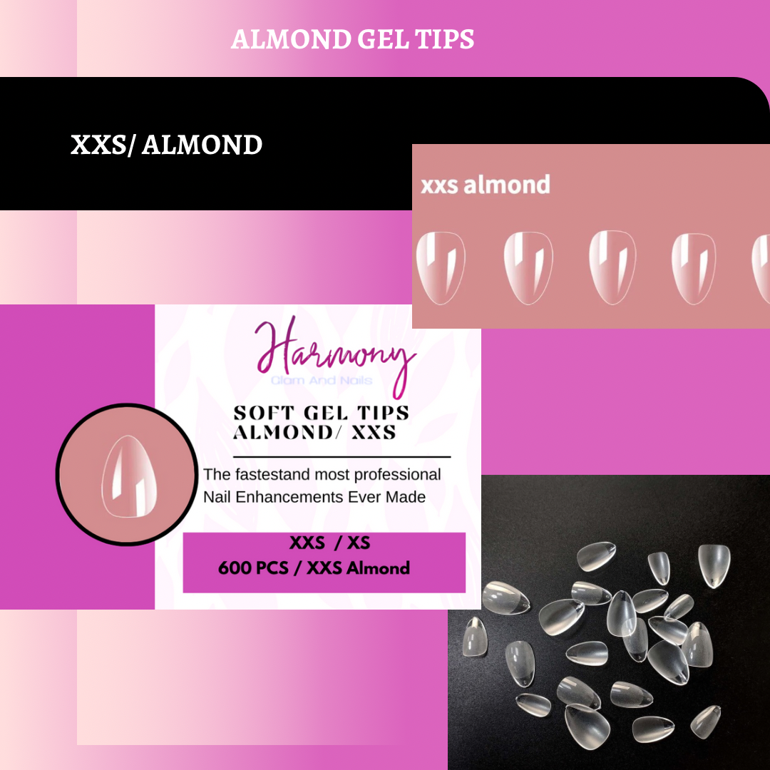 Gel tips Short xxx almond / Gel tips