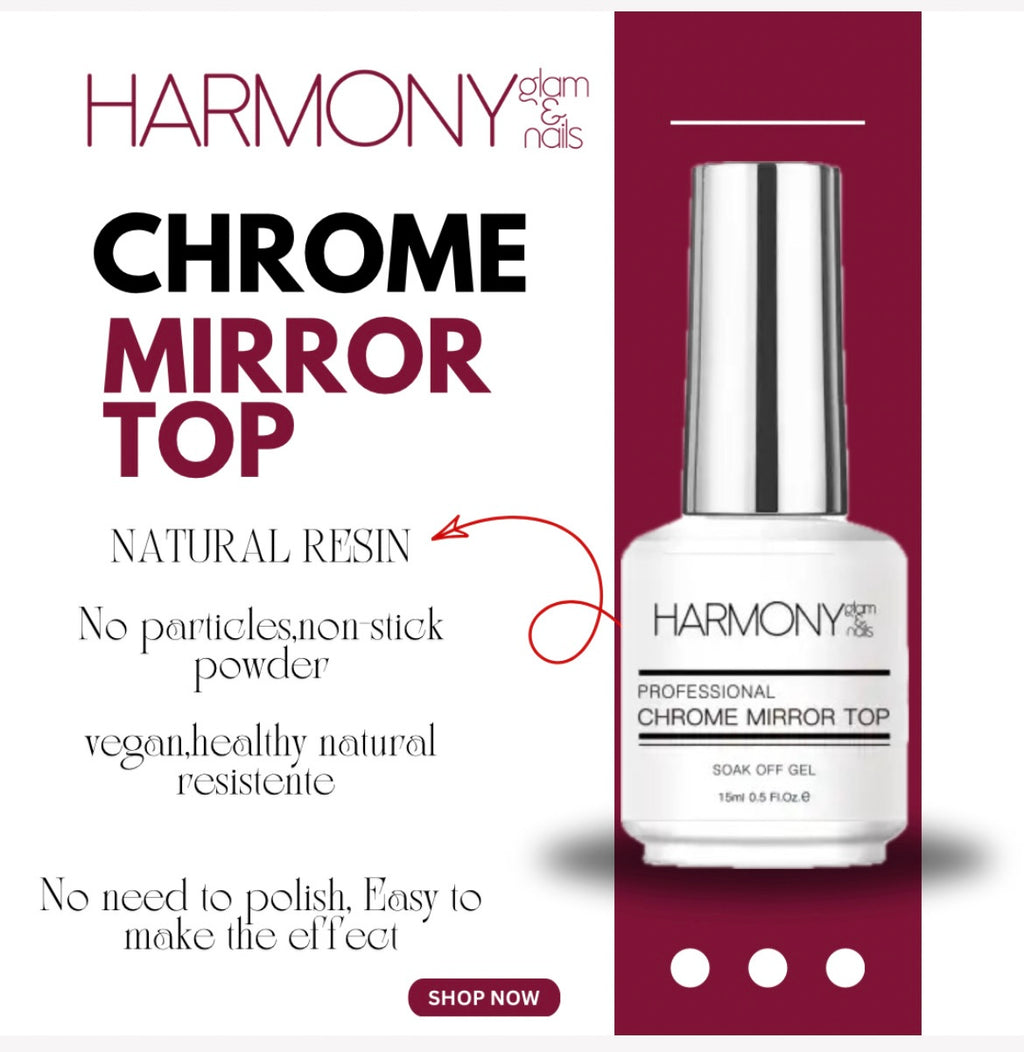 Chrome Mirror top / gel polish