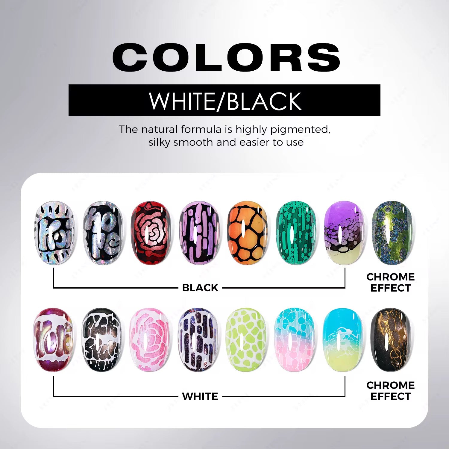 Poking gel Black / gel polish