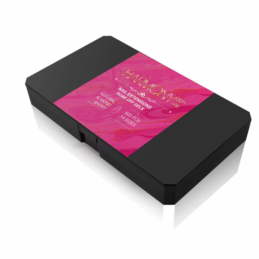 Gel tips almond short / gel polish