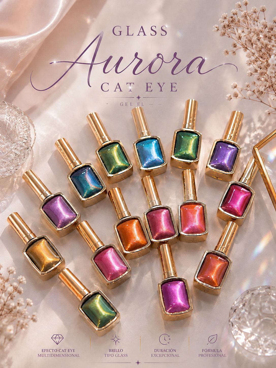 Aurora colección glass cat eye