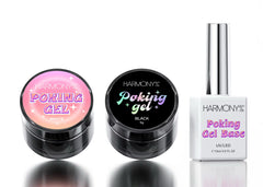 Poking Gel colección / blanco negro y rojo / gel polish
