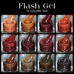 Colección otoño de reflectivo / gel polish