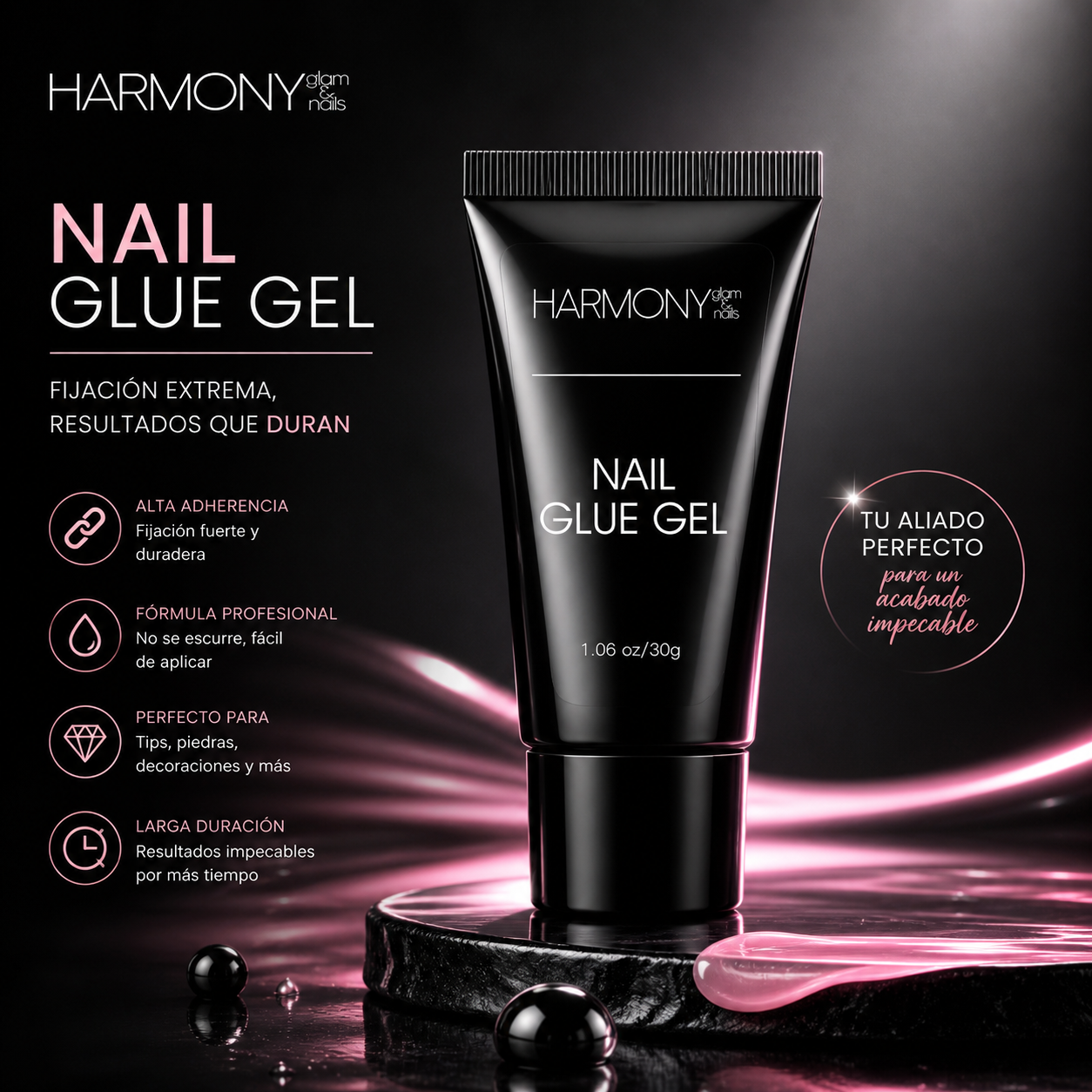 Nail glue gel / gel polish