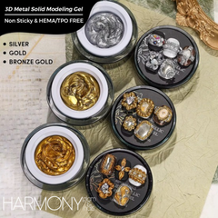 Metal solid gel modeling / gel polish