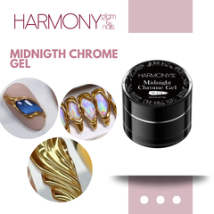 Midnight chrome / gel polish