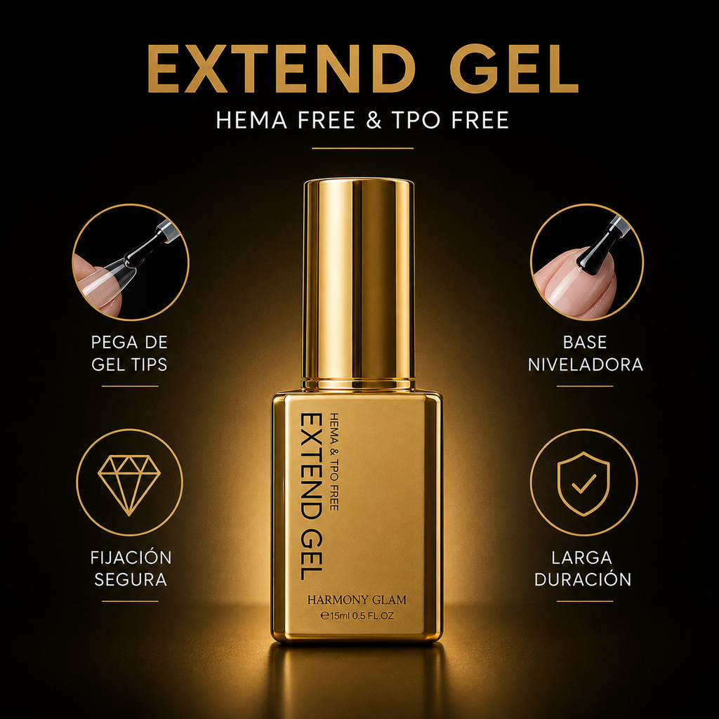 Kit Medium Almond gel tips Hema free  TPO / gel polish