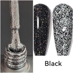 Reflectivo flash black / gel polish