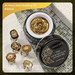 Metal solid gel modeling / gel polish