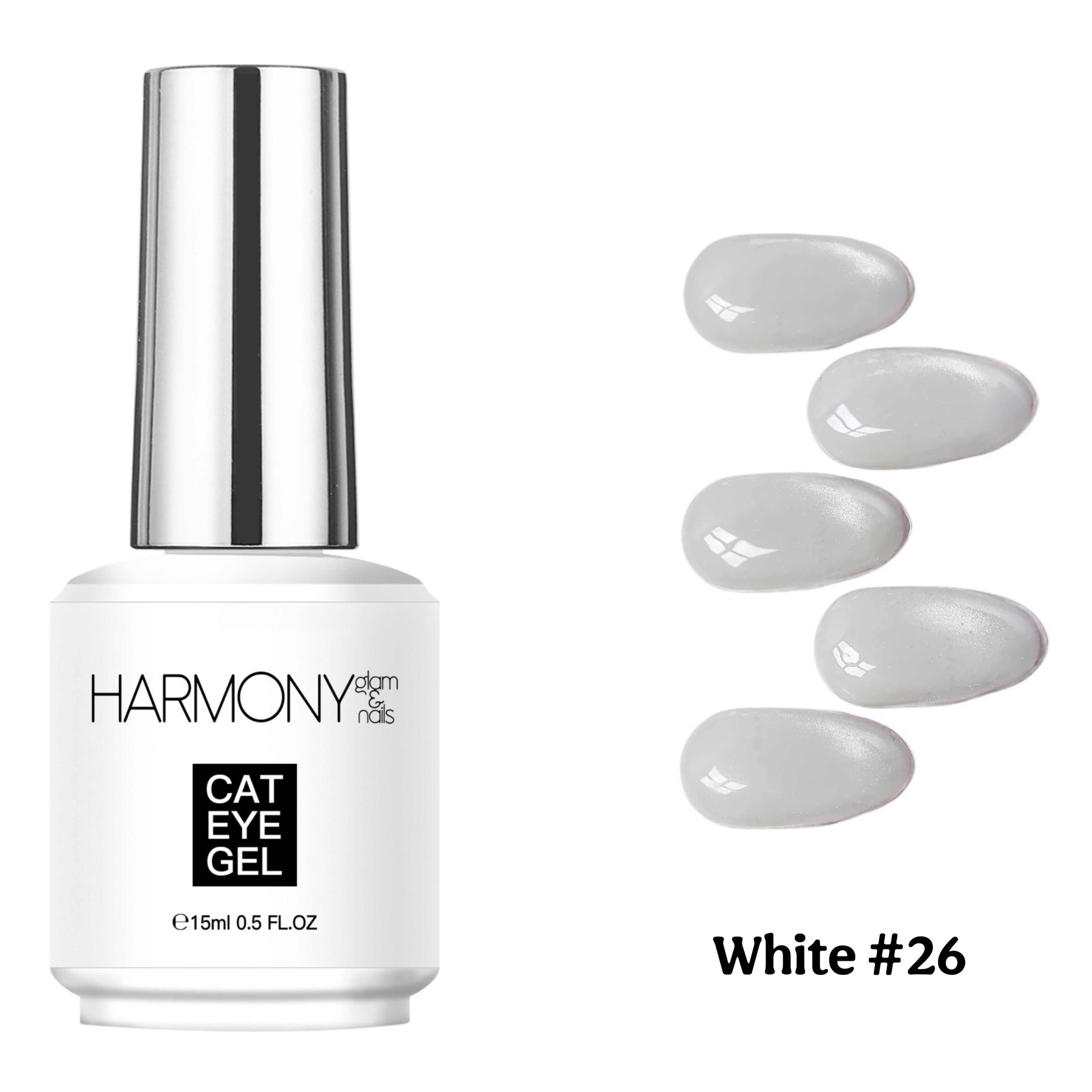 White #26 cat eye / gel polish