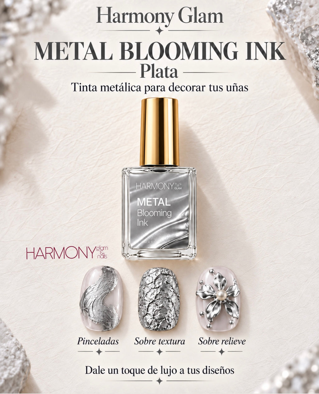 Metal blooming ink Duo / gel polish