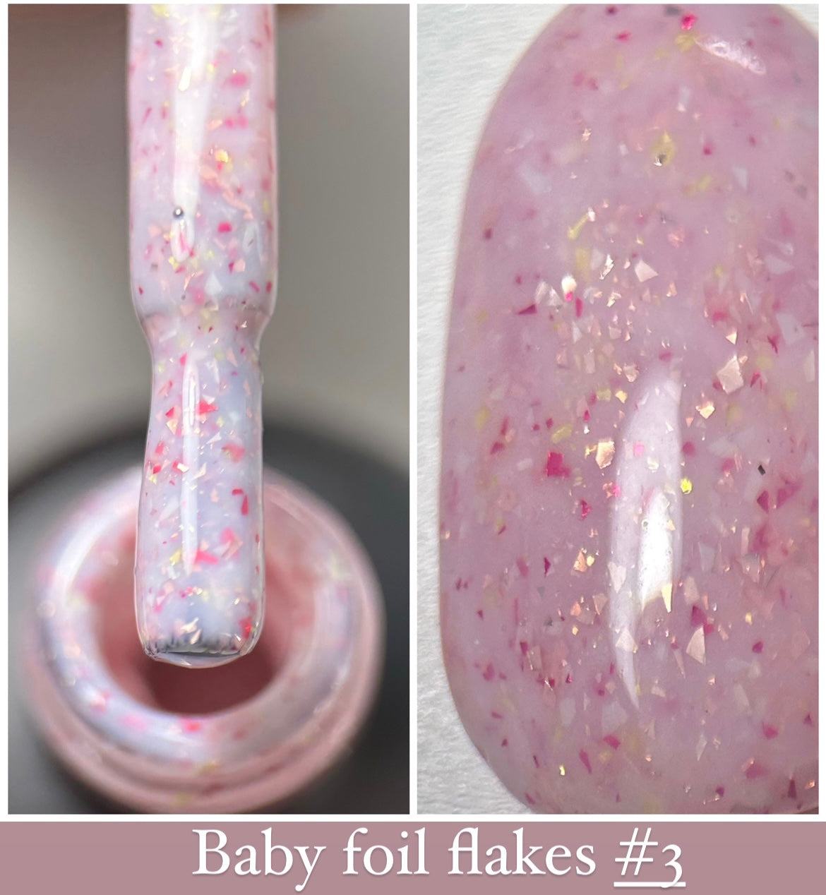 Baby foil flakes #3/Rubber Base