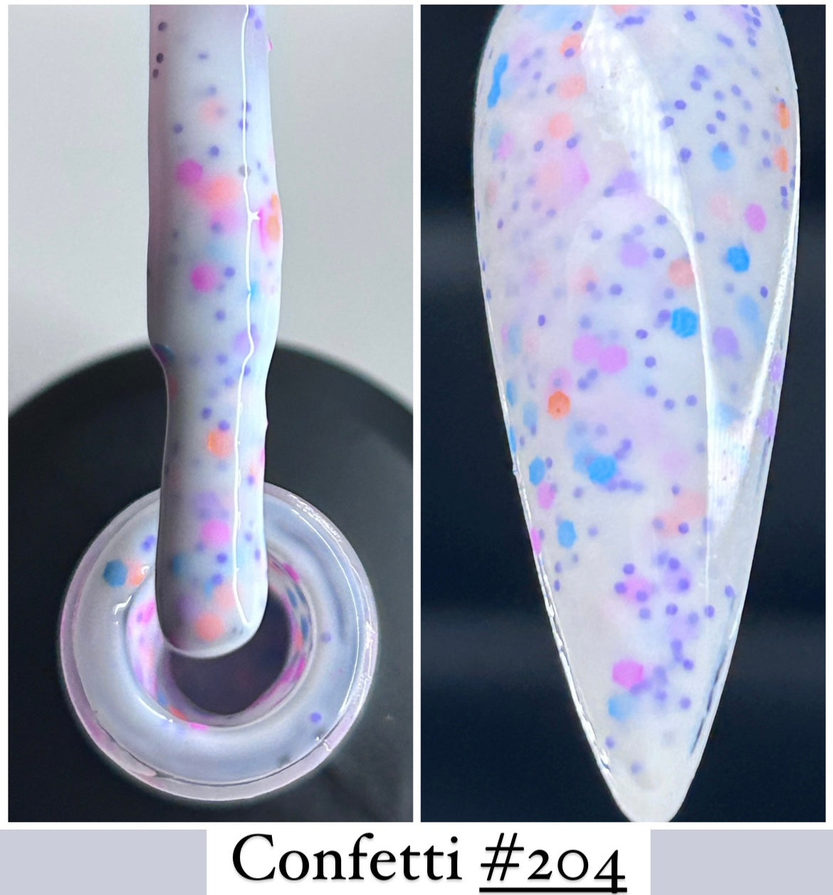 Confetti #204/rubber base